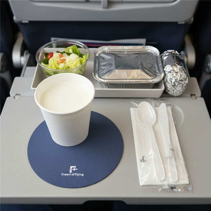 Round Airlines Disposable Coasters For Air suppliers